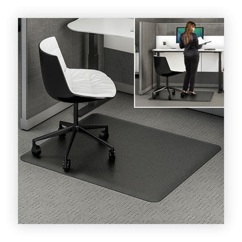 Ergonomic Sit Stand Mat, 60 X 46, Black