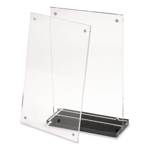 Acrylic Tabletop Sign Holder, 4 X 6 Insert, Clear