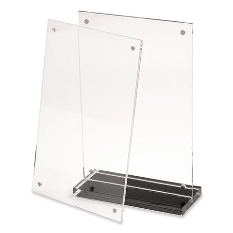 Acrylic Tabletop Sign Holder, 4 X 6 Insert, Clear