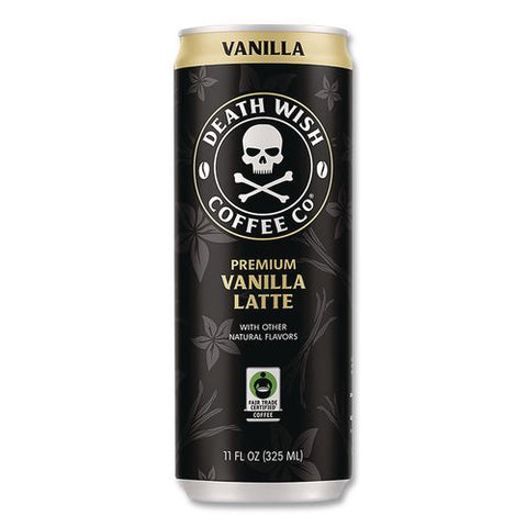 Vanilla Latte Cold Brew Coffee, 11 Oz Can, 12/carton