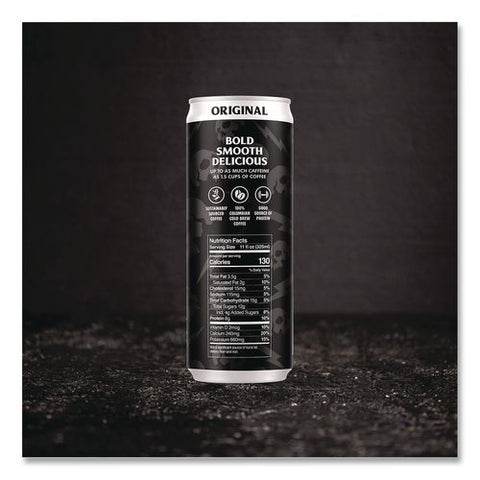 Original Latte Cold Brew Coffee, 11 Oz Can, 12/carton