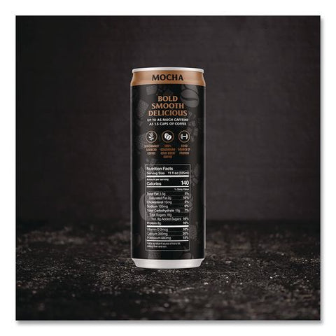 Mocha Latte Cold Brew Coffee, 11 Oz Can, 12/carton