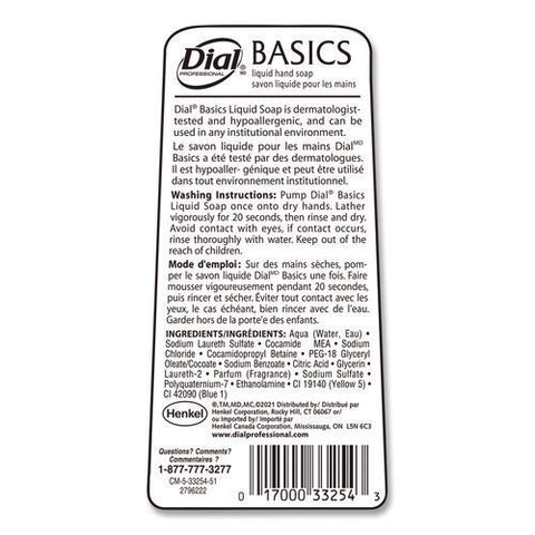 Basics Hypoallergenic Liquid Hand Soap, Floral, 7.5 Oz, 12/carton