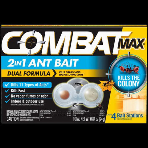 Max 2-in-1 Ant Bait, 4/pack, 8 Packs/carton