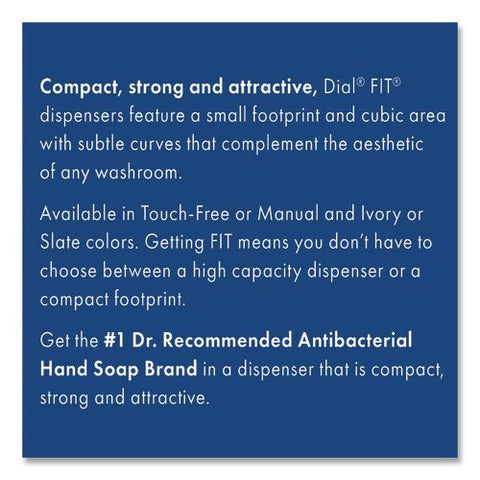 Fit X1 Touch-free Dispenser, 5.4 X 4 X 11.2, Slate, 3/carton