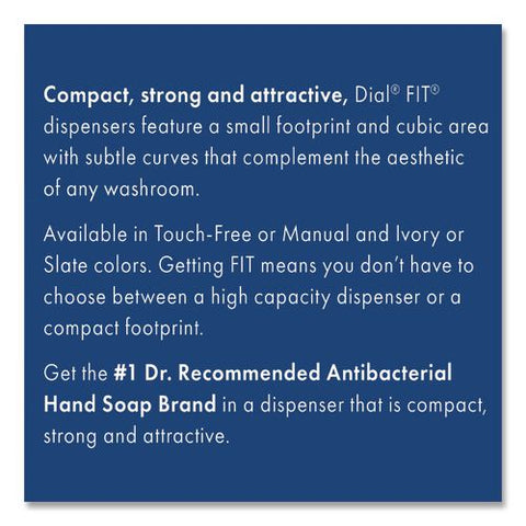 Fit X1 Manual Foaming Soap Dispenser, 1.2 L, 5.12 X 4 X 10.5, Ivory, 3/carton