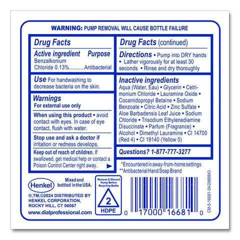 Antibacterial Defense Foaming Hand Wash Refill For Fit X1 Manual Dispenser, Original Scent, 1.2 L, 3/carton