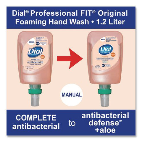 Antibacterial Defense Foaming Hand Wash Refill For Fit X1 Manual Dispenser, Original Scent, 1.2 L, 3/carton
