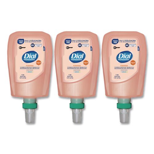 Antibacterial Defense Foaming Hand Wash Refill For Fit X1 Touch Free Dispenser, Original Scent, 1 L, 3/carton
