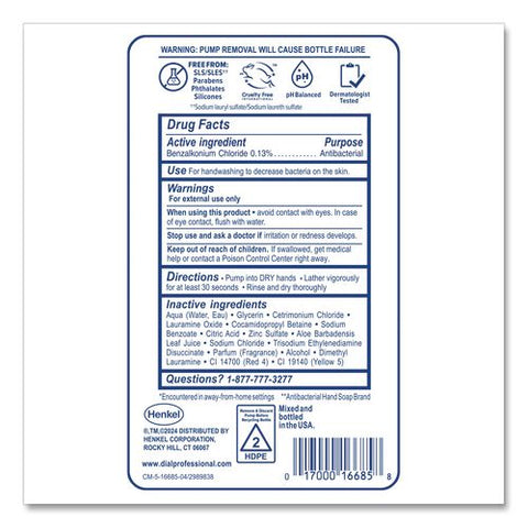 Antibacterial Defense Foaming Hand Wash Refill For Fit X1 Touch Free Dispenser, Original Scent, 1 L, 3/carton