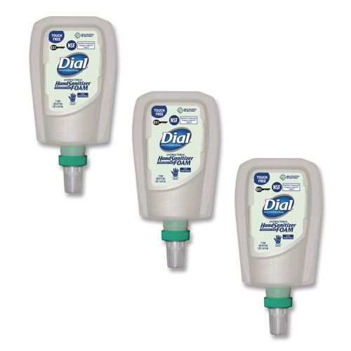 Antibacterial Foaming Hand Sanitizer Refill For Fit X1 Touch-free Dispenser, 1 L Refill, Fragrance-free, 3/carton