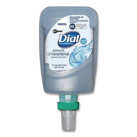 Antibacterial Foaming Hand Wash Refill For Fit X1 Manual Dispenser, Spring Water Scent, 1.2 L, 3/carton