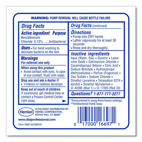 Antibacterial Foaming Hand Wash Refill For Fit X1 Manual Dispenser, Spring Water Scent, 1.2 L, 3/carton