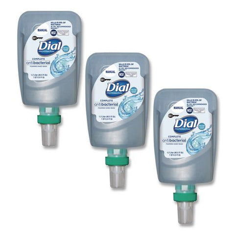 Antibacterial Foaming Hand Wash Refill For Fit X1 Manual Dispenser, Spring Water Scent, 1.2 L, 3/carton