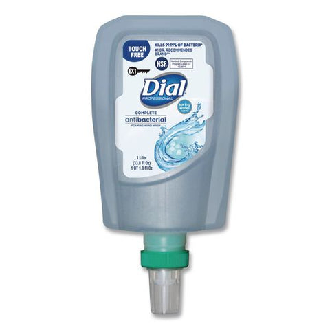 Antibacterial Foaming Hand Wash Refill For Fit X1 Touch Free Dispenser, Spring Water Scent, 1 L, 3/carton