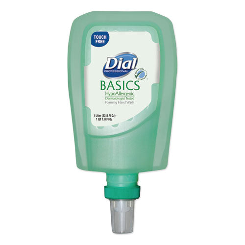 Basics Hypoallergenic Foaming Hand Wash Refill For Fit Touch Free Dispenser, Honeysuckle Scent, 1 L, 3/carton