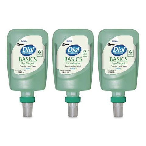 Basics Hypoallergenic Foaming Hand Soap Refill For Fit X1 Manual Dispenser, Fresh Floral Scent, 1 L, 3/carton
