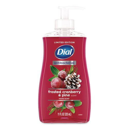 Antibacterial Liquid Hand Soap, Limited Edition, Frosted Cranberry And Pine Scent, 11 Oz Pump Bottle