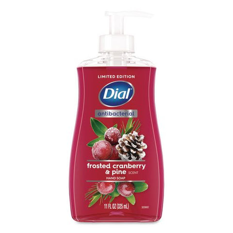 Antibacterial Liquid Hand Soap, Limited Edition, Frosted Cranberry And Pine Scent, 11 Oz Pump Bottle