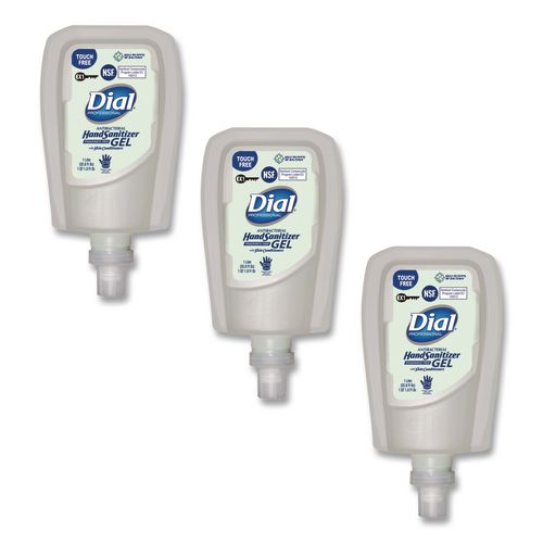 Antibacterial Gel Hand Sanitizer Refill For Fit X1 Touch-free Dispenser, 1 L Refill, Fragrance-free, 3/carton