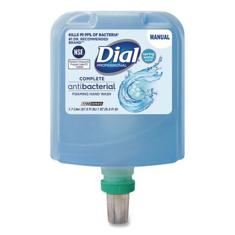 Antibacterial Foaming Hand Wash Refill For 1700 V Dispenser, Spring Water Scent, 1.7 L, 3/carton