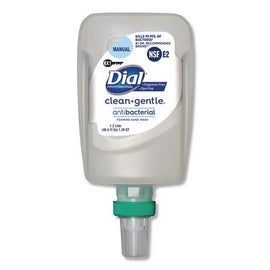 Clean + Gentle Antibacterial Foaming Hand Wash Refill For Fit Manual Dispenser, Unscented, 1.2 L, 3/carton