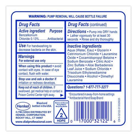 Antibacterial And Sensitive Foaming Hand Wash Refill For Fit X2 Manual Dispensers, Fragrance-free, 1.2 L, 3/carton