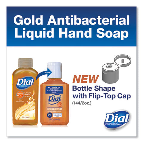 Gold Antibacterial Liquid Hand Soap, Floral Scent, 2 Oz, 144/carton