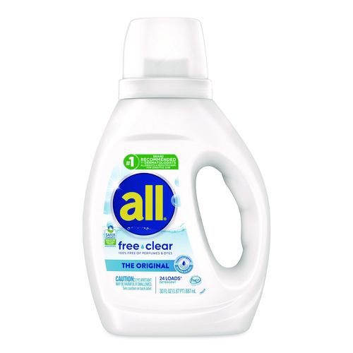 Free Clear He Laundry Detergent, Unscented, 30 Oz Bottle, 6/carton