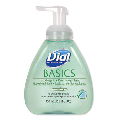 Basics Hypoallergenic Foaming Hand Wash, Honeysuckle Scent, 15.2 Oz