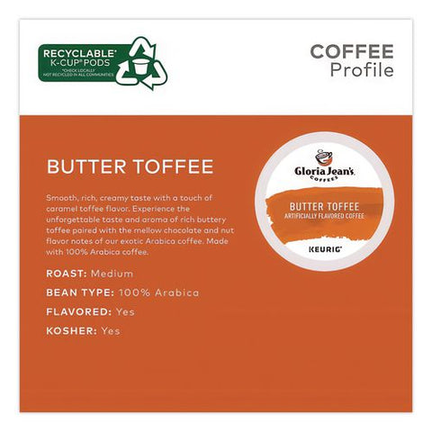 Butter Toffee Coffee K-cups, 96/carton