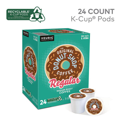 Donut Shop Coffee K-cups, Regular, 24/box