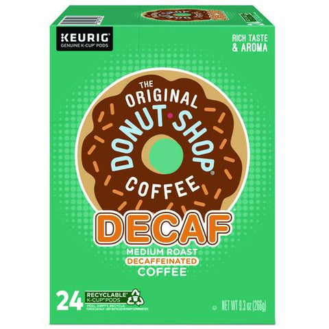 Donut Shop Decaf Coffee K-cups, 24/box