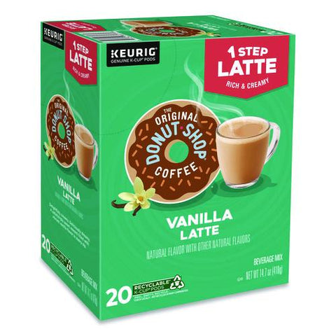 Vanilla One Step Latte K-cups, 20/box