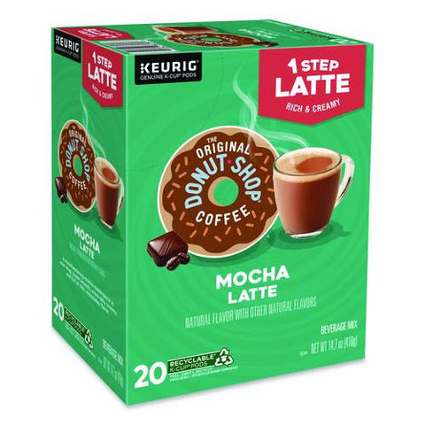Mocha One Step Latte K-cups, Vanilla, 20/box