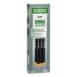 China Marker, Black, 12/pack