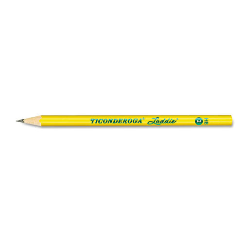 Ticonderoga Laddie Woodcase Pencil, Hb (#2), Black Lead, Yellow Barrel, Dozen