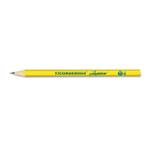 Ticonderoga Laddie Woodcase Pencil, Hb (#2), Black Lead, Yellow Barrel, Dozen