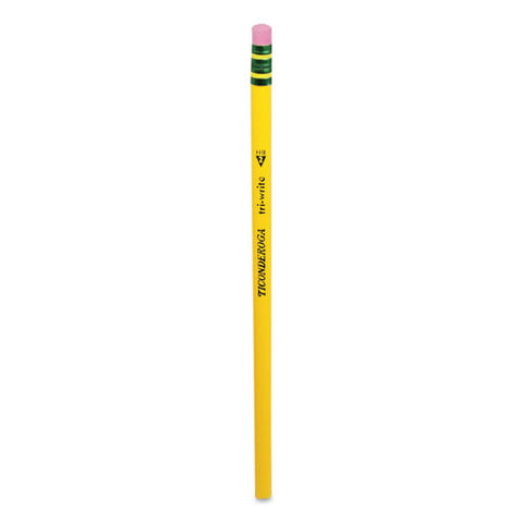 Tri-write Triangular Pencil, Hb (#2), Black Lead, Yellow Barrel, 8/pack