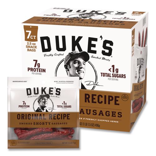 Original Smoked Shorty Sausages, 2.5 Oz Bag, 7/carton