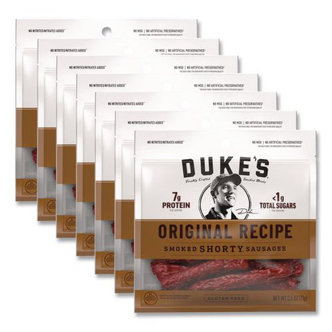 Original Smoked Shorty Sausages, 2.5 Oz Bag, 7/carton