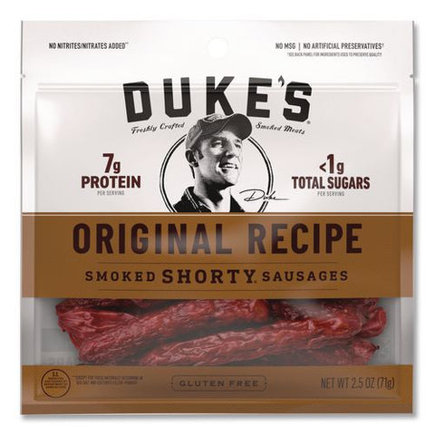 Original Smoked Shorty Sausages, 2.5 Oz Bag, 7/carton