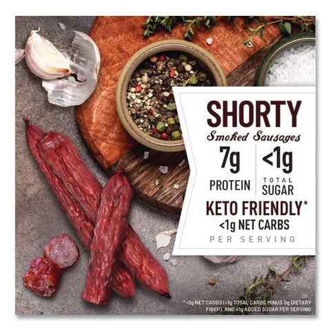 Original Smoked Shorty Sausages, 2.5 Oz Bag, 7/carton