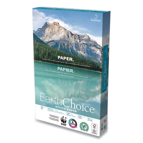 Earthchoice Office Paper, 92 Bright, 20 Lb Bond Weight, 11 X 17, White, 500/ream