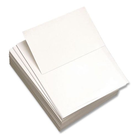Custom Cut Copy Paper, 92 Bright, Micro-perforated 5.5" From Top, 20 Lb Weight, 8.5 X 11, White, 500 Sheets/ream