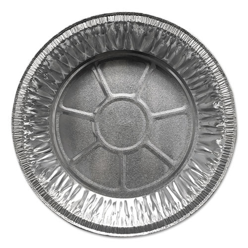 Aluminum Pie Pans, Medium, 27.6 Oz, 9" Diameter X 1"h, Silver, 500/carton