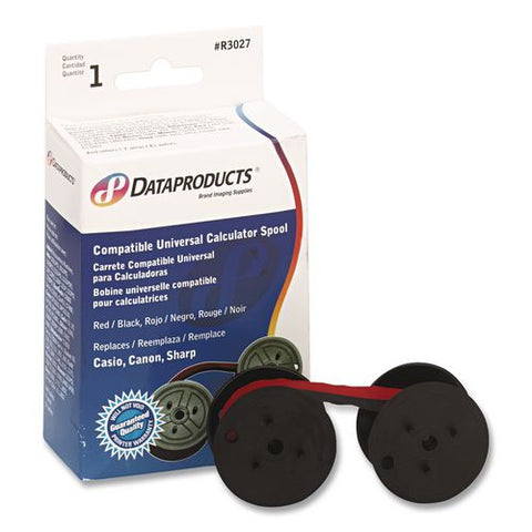 R3027 Calculator Ribbon - Bulk, Black/red, 96/carton