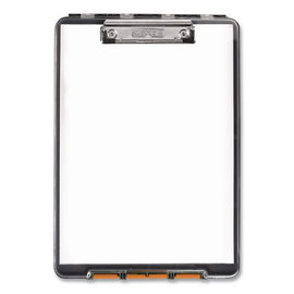 Clearview Clipcase Storage Clipboard, 0.35" Clip Capacity, Holds 8.87 X 12.25 Sheets, Gray/orange