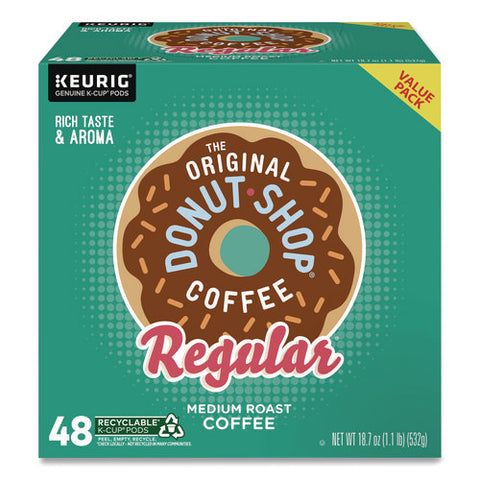 Donut Shop Coffee K-cups, Regular, 0.39 Oz, 48/box