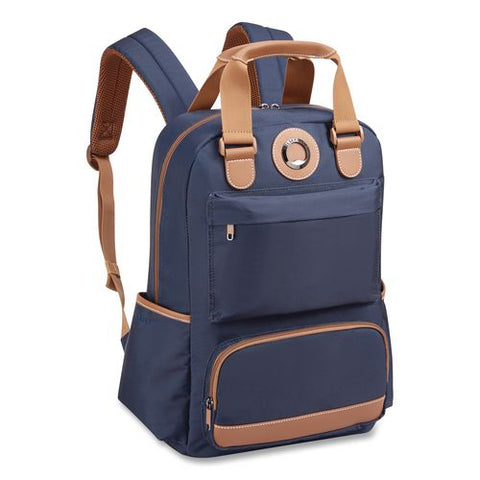 Flanerie Laptop Backpack, Fits Devices Up To 15.9", 13.5 X 7.25 X 16.5, Navy